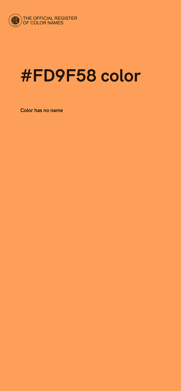 #FD9F58 color image