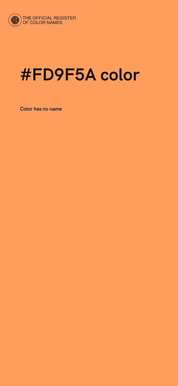 #FD9F5A color image