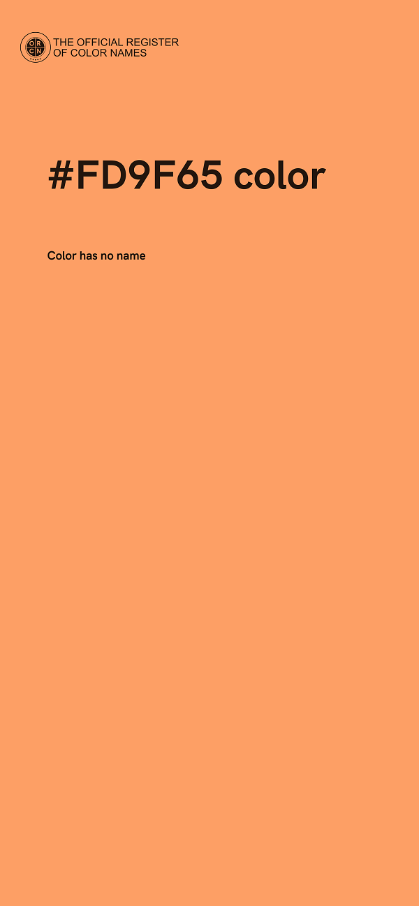 #FD9F65 color image