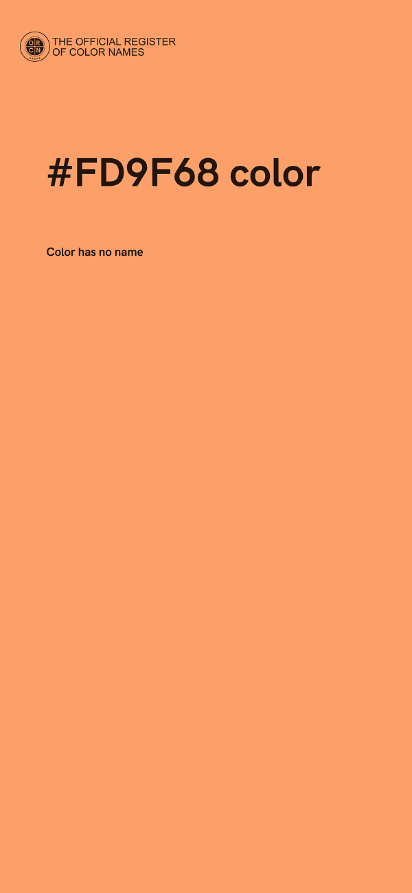 #FD9F68 color image