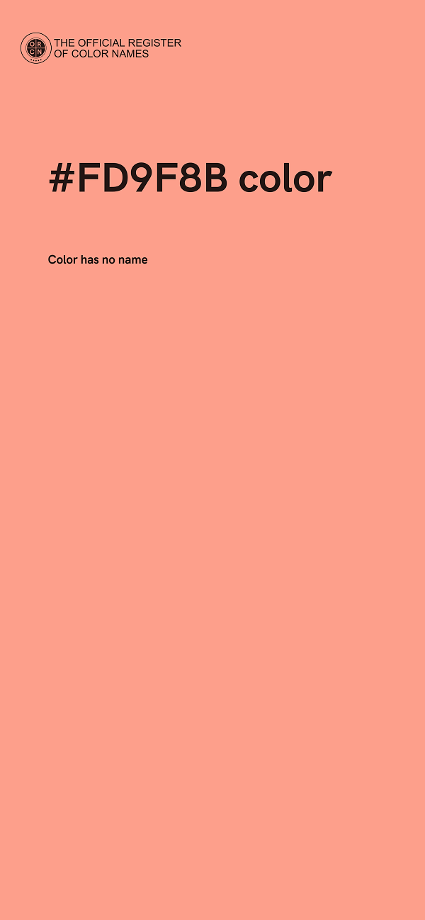 #FD9F8B color image