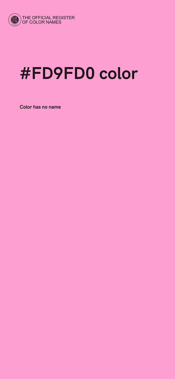 #FD9FD0 color image