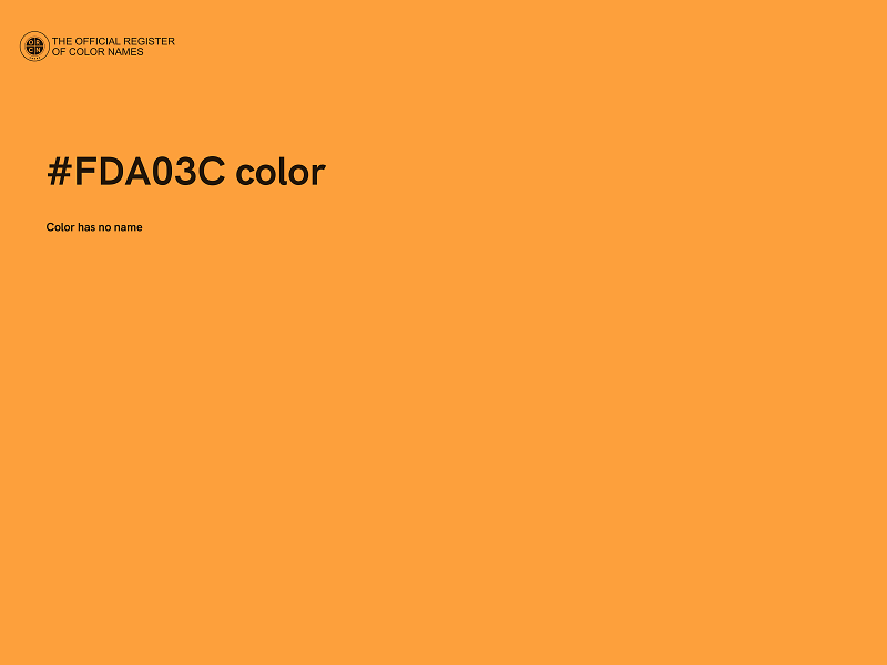 #FDA03C color image