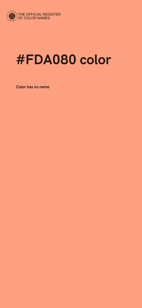 #FDA080 color image