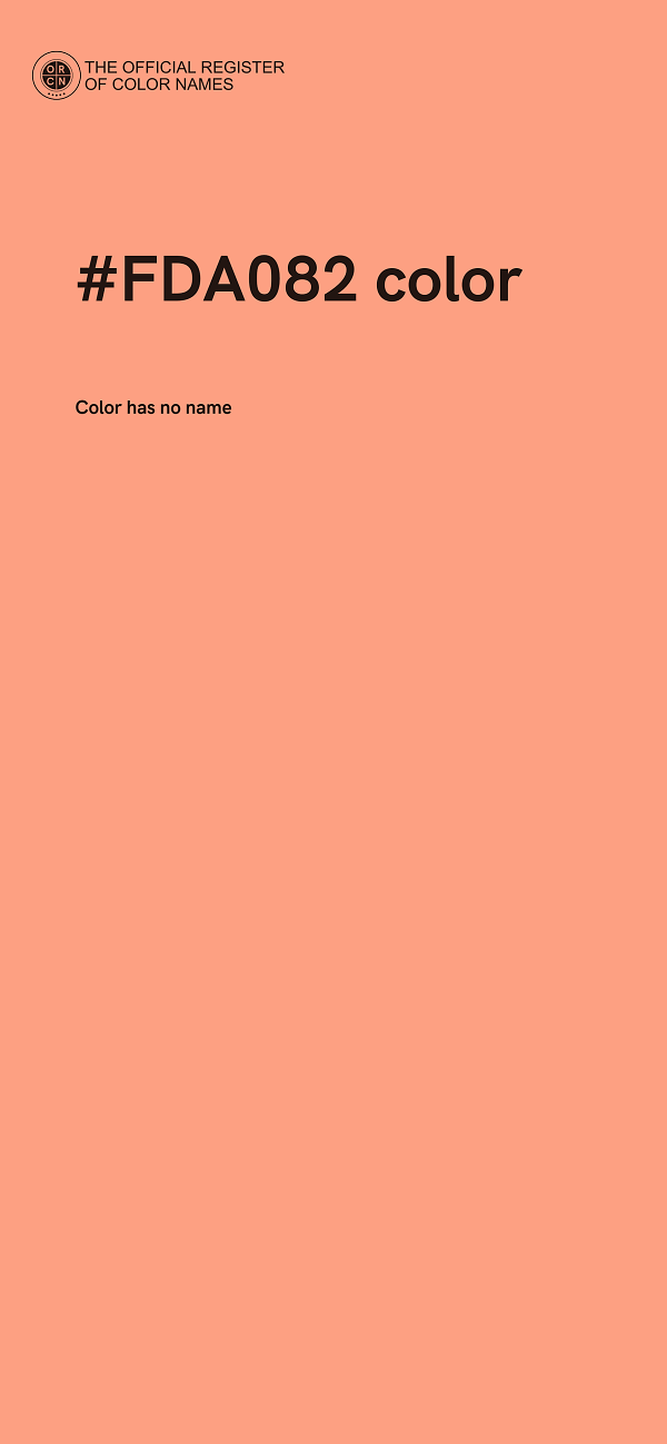 #FDA082 color image