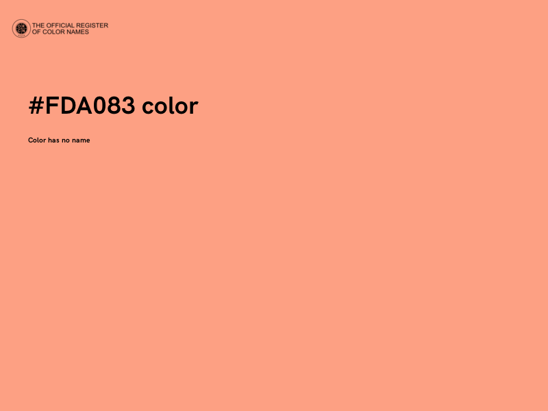 #FDA083 color image