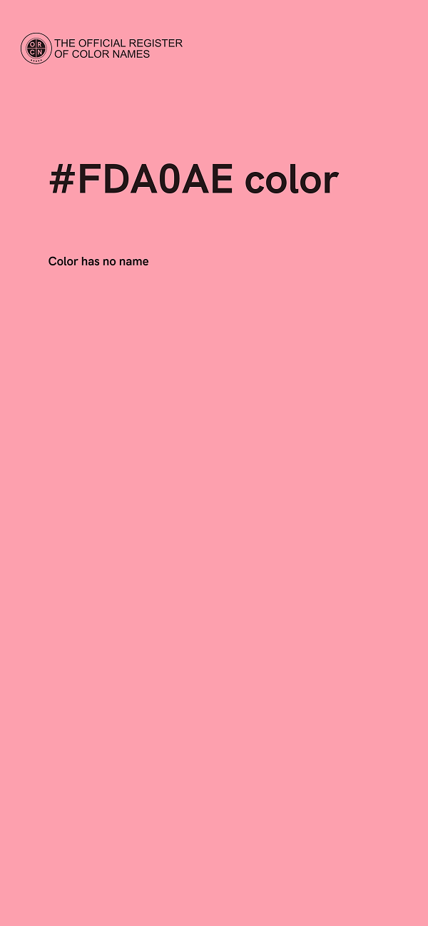 #FDA0AE color image