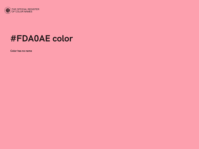 #FDA0AE color image