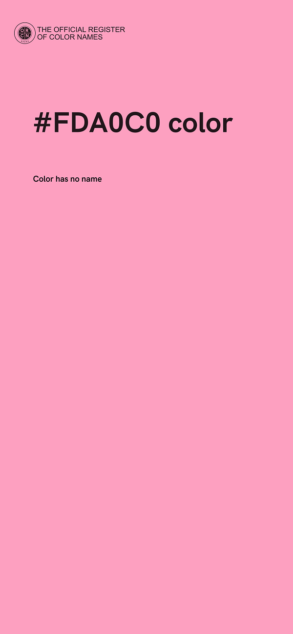 #FDA0C0 color image