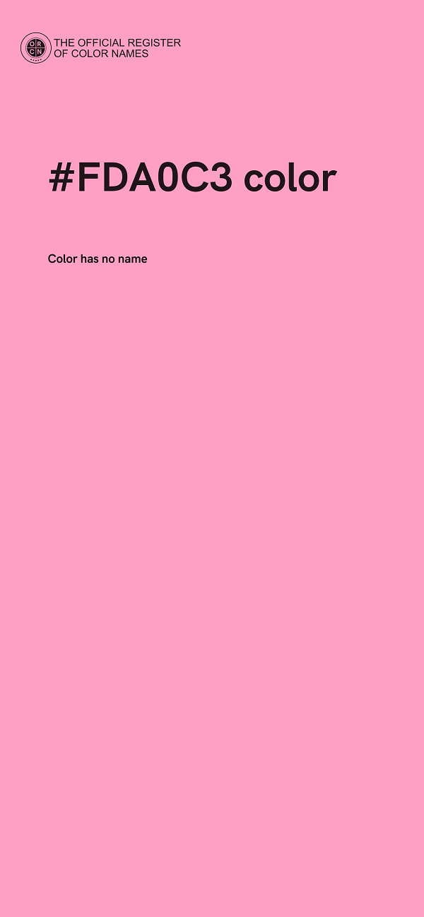 #FDA0C3 color image