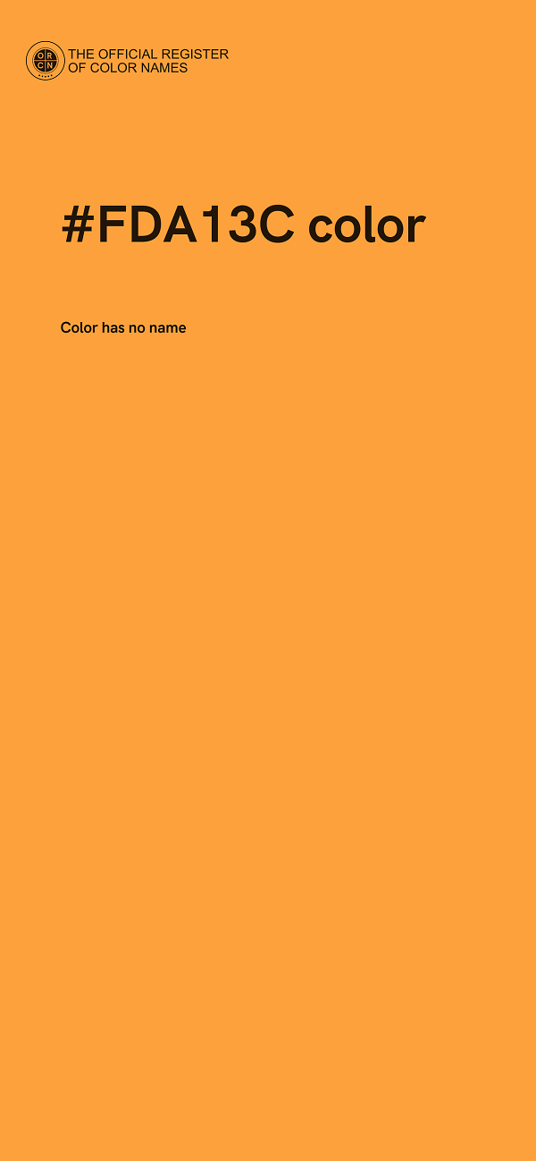 #FDA13C color image