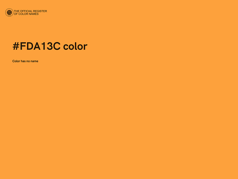 #FDA13C color image