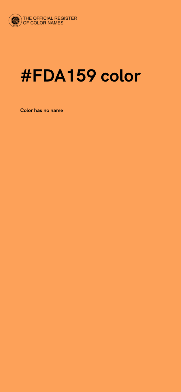 #FDA159 color image