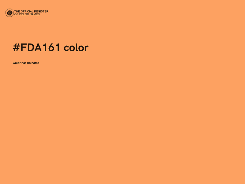 #FDA161 color image