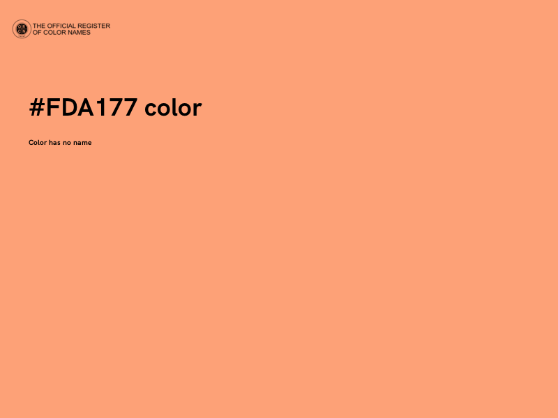 #FDA177 color image