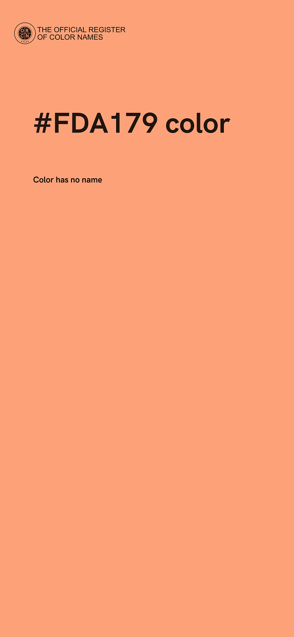 #FDA179 color image