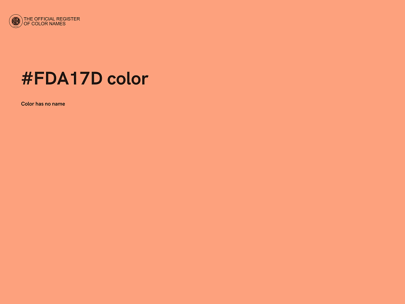 #FDA17D color image