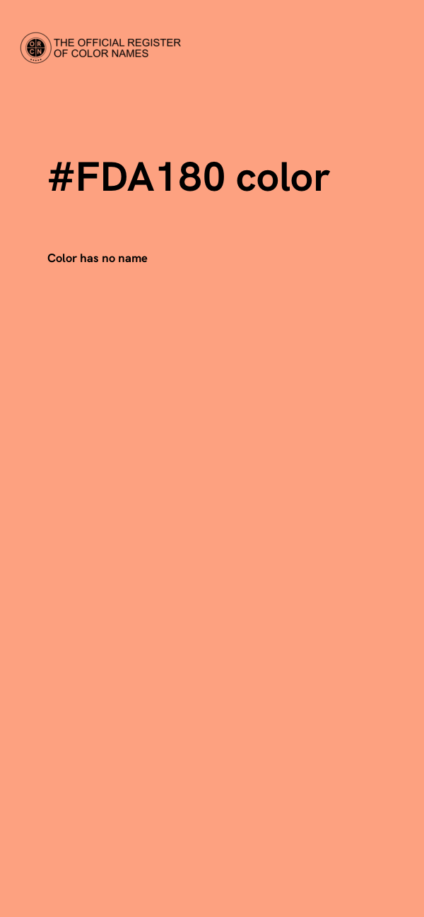 #FDA180 color image