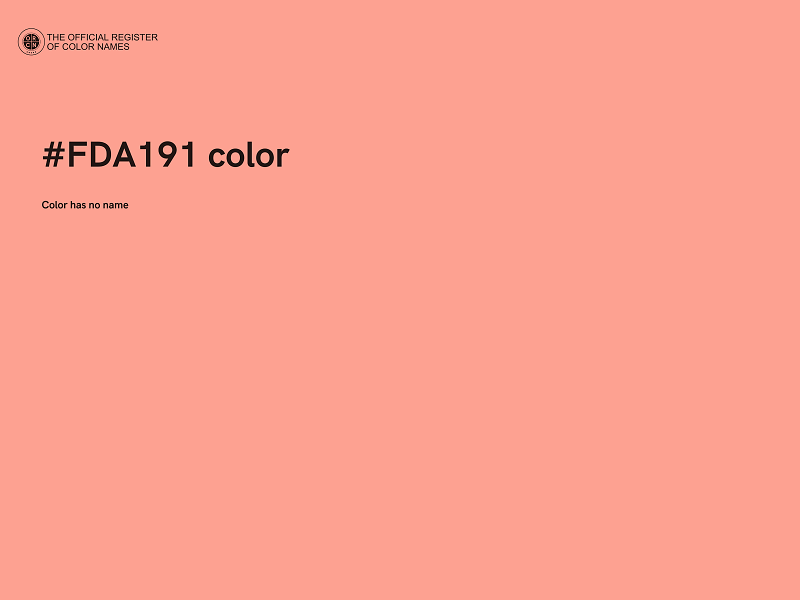 #FDA191 color image