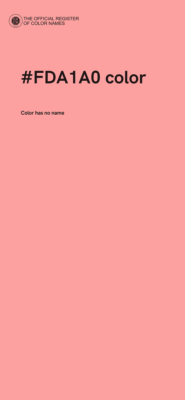 #FDA1A0 color image