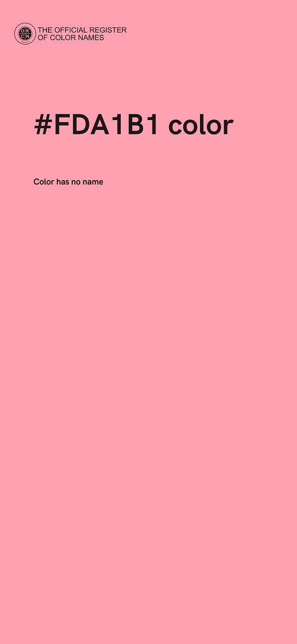 #FDA1B1 color image