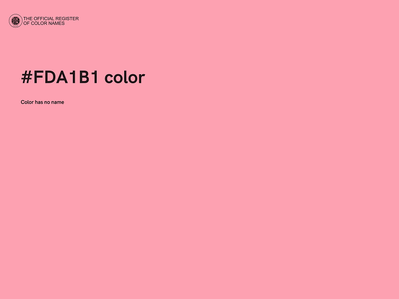 #FDA1B1 color image