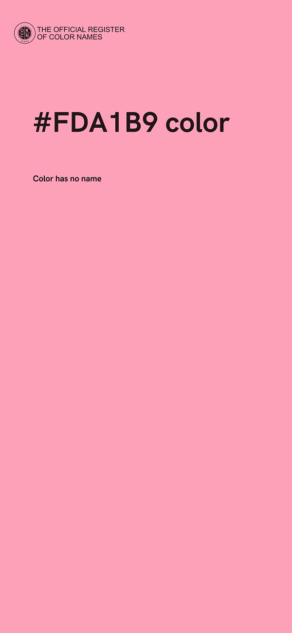 #FDA1B9 color image
