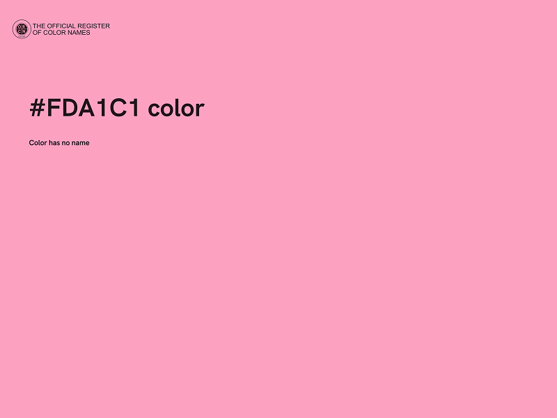 #FDA1C1 color image