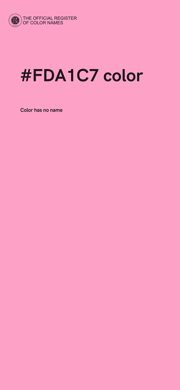 #FDA1C7 color image