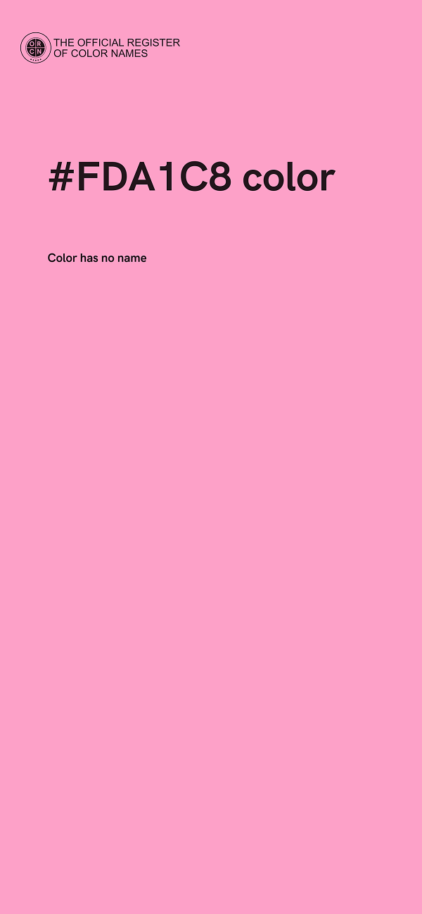 #FDA1C8 color image