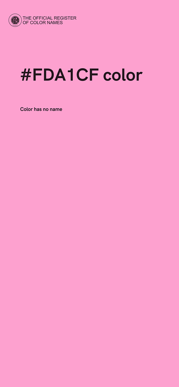 #FDA1CF color image