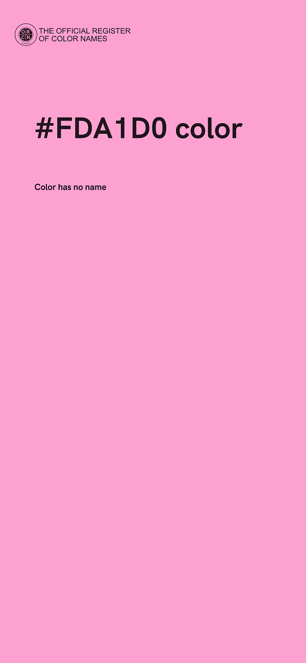#FDA1D0 color image