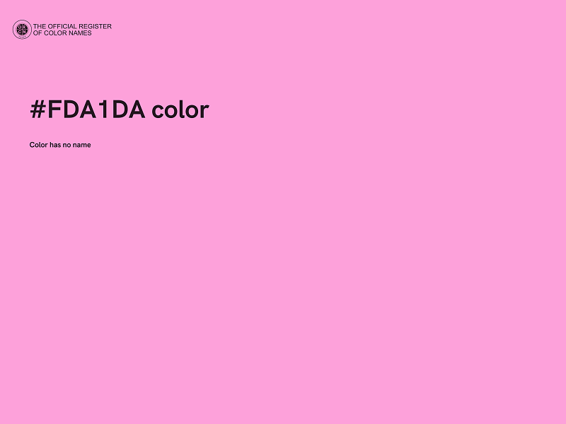 #FDA1DA color image