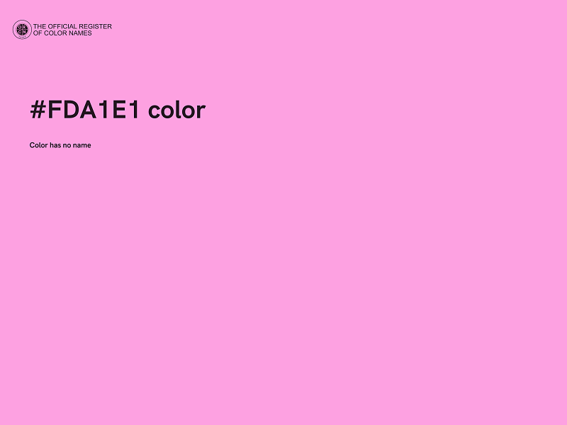 #FDA1E1 color image