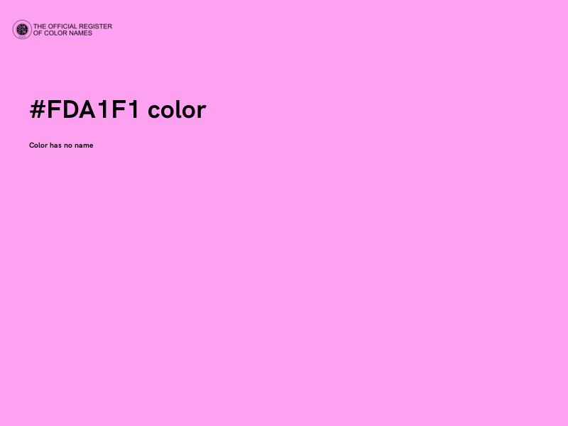 #FDA1F1 color image