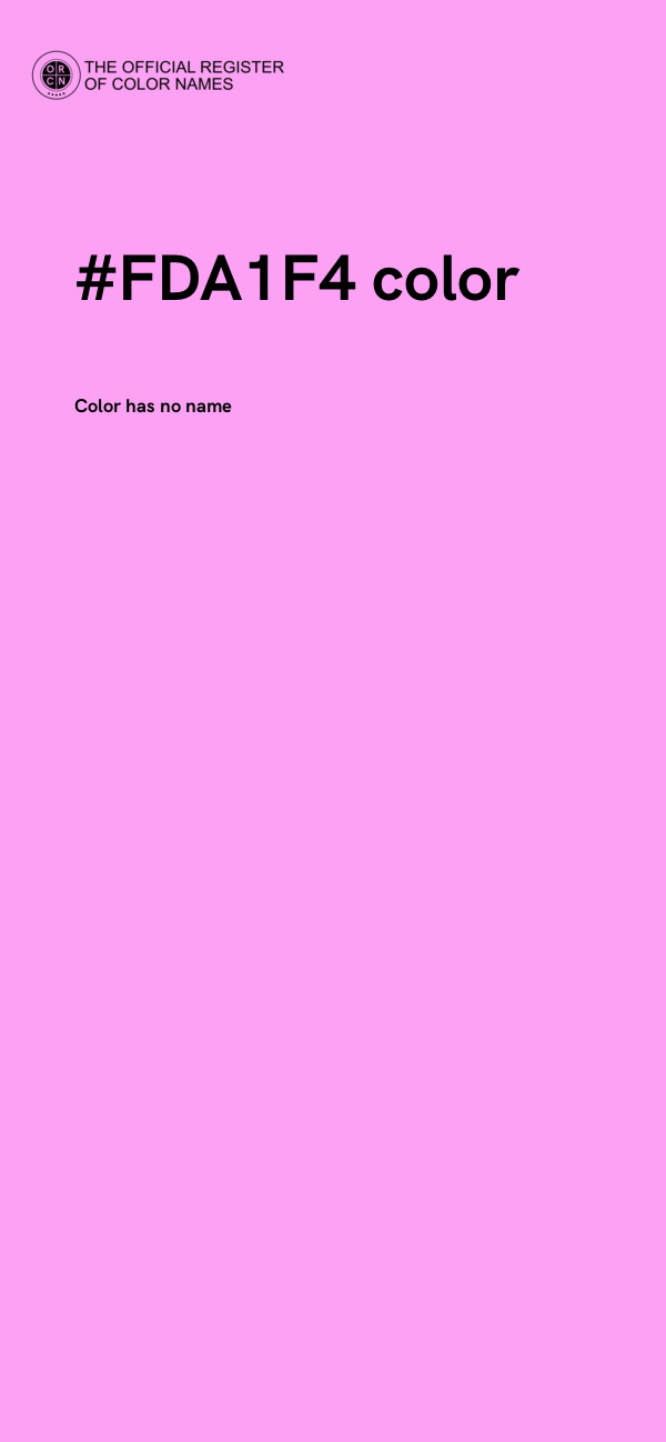 #FDA1F4 color image