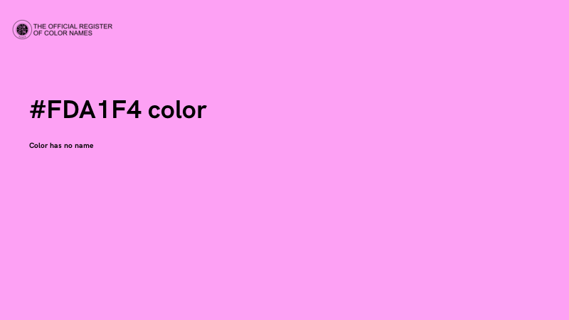 #FDA1F4 color image