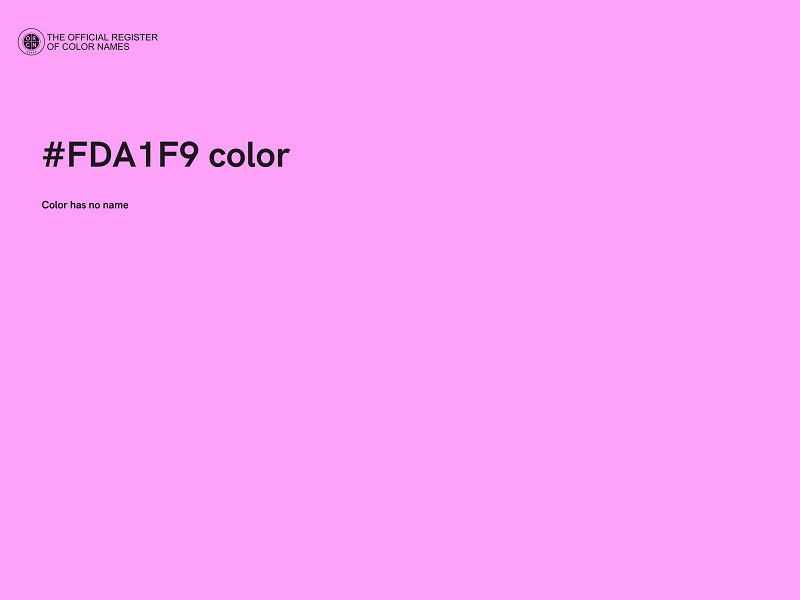 #FDA1F9 color image