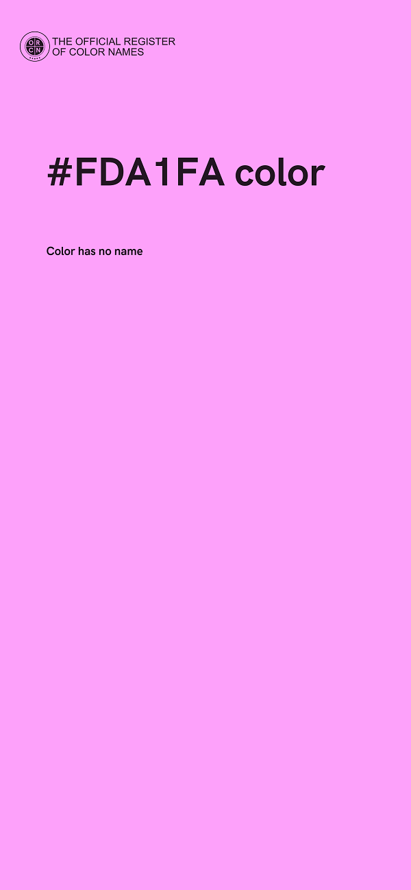 #FDA1FA color image