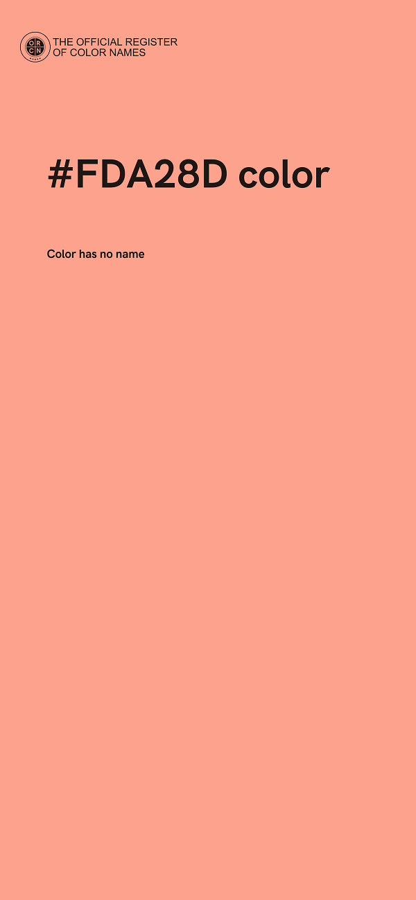 #FDA28D color image