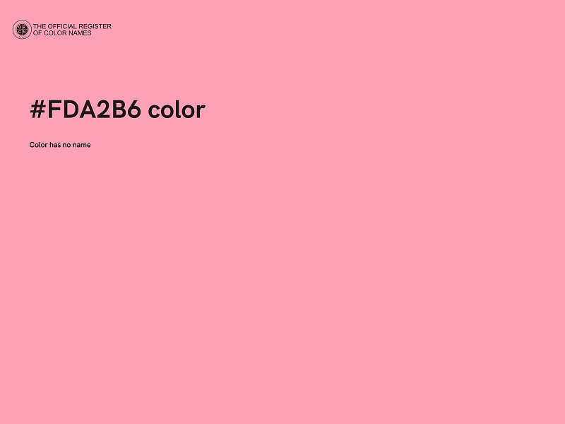 #FDA2B6 color image