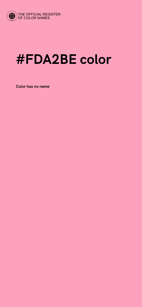 #FDA2BE color image