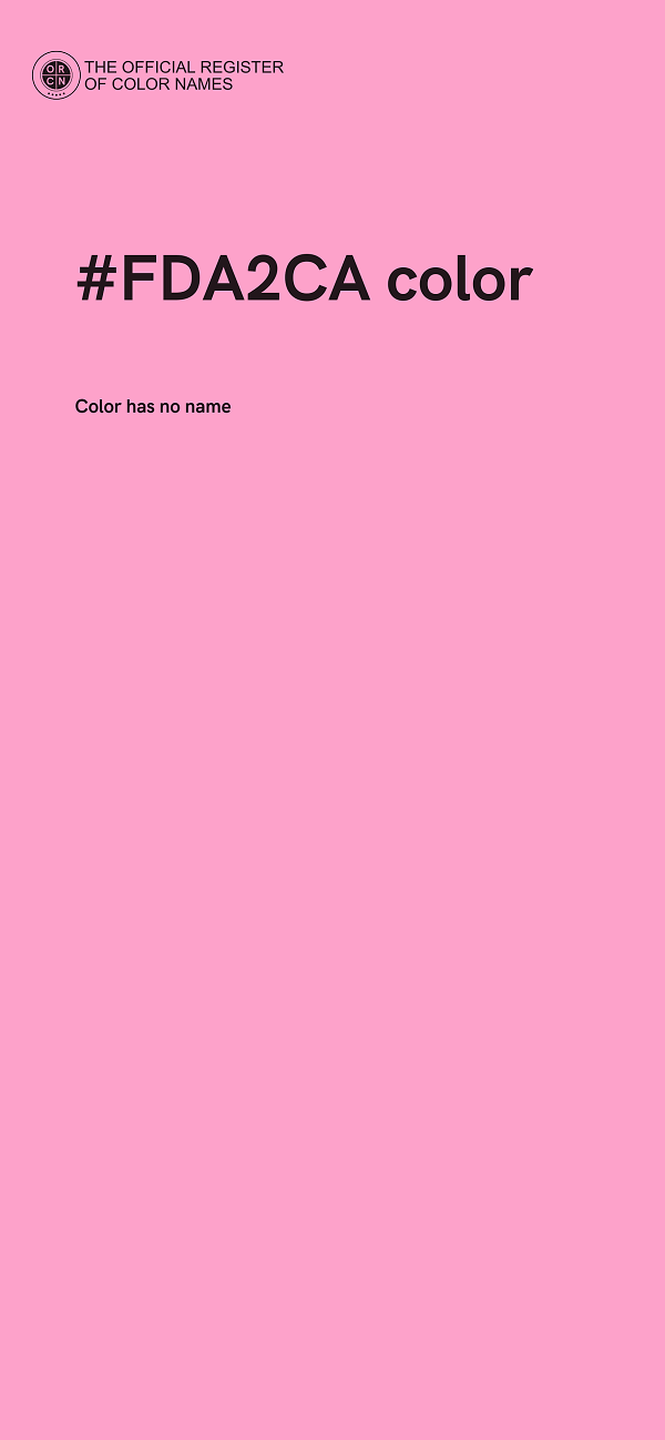 #FDA2CA color image