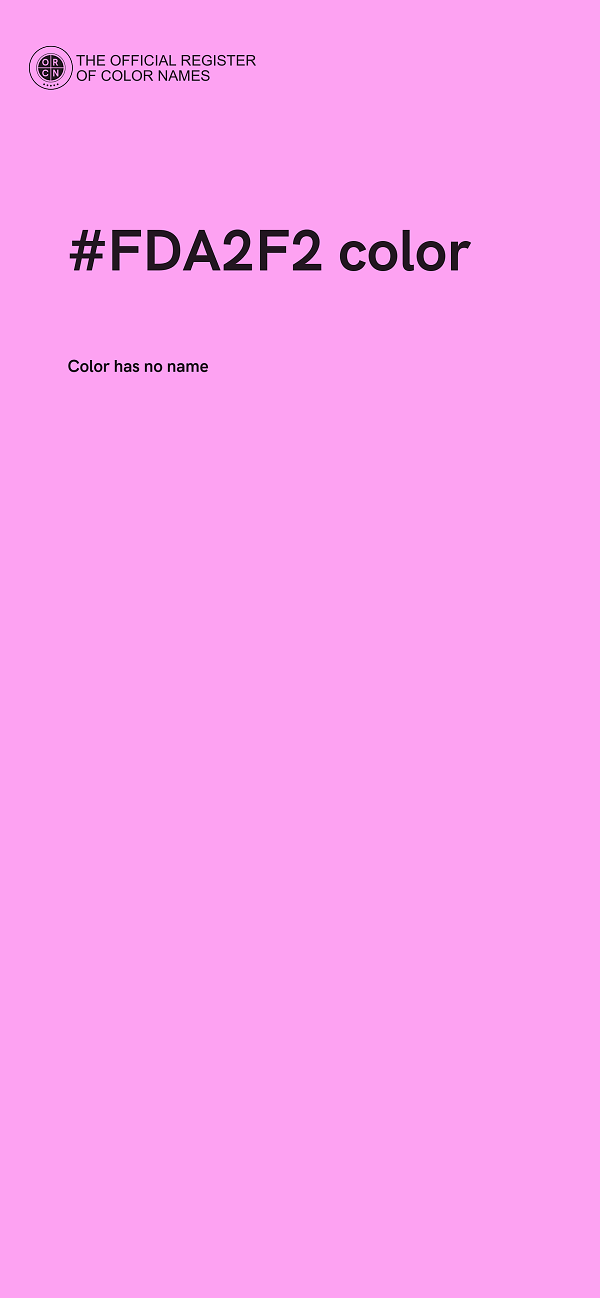#FDA2F2 color image