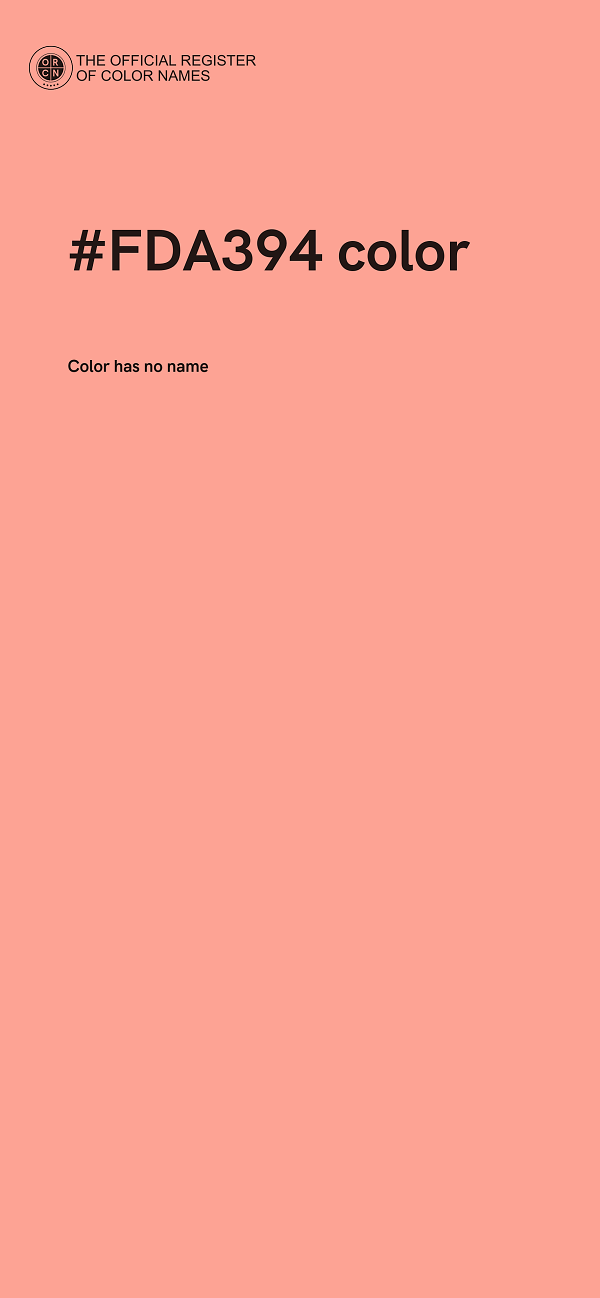 #FDA394 color image