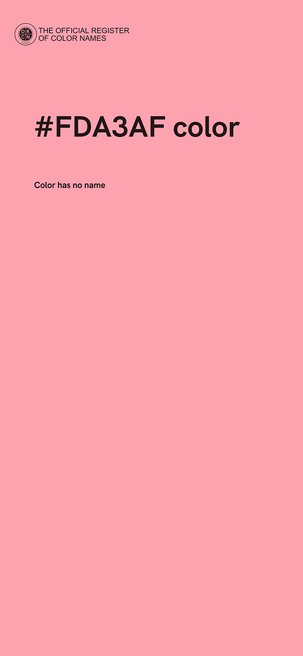 #FDA3AF color image
