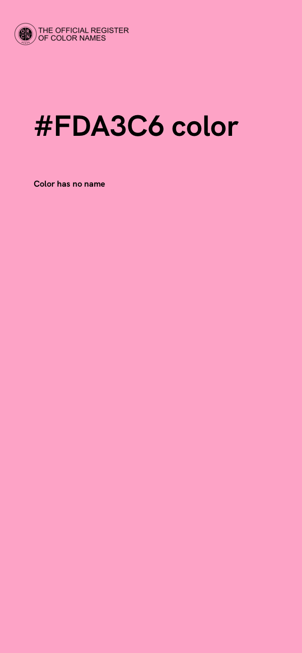 #FDA3C6 color image