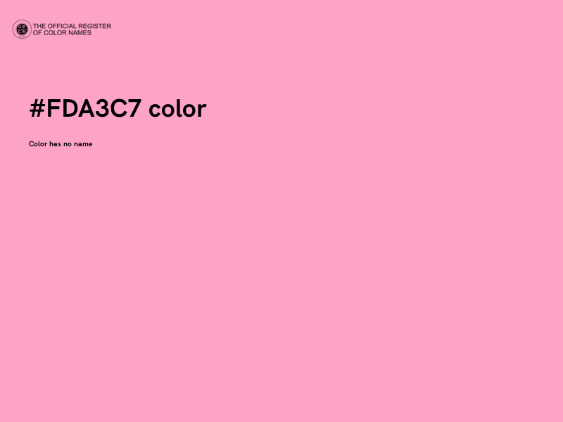 #FDA3C7 color image