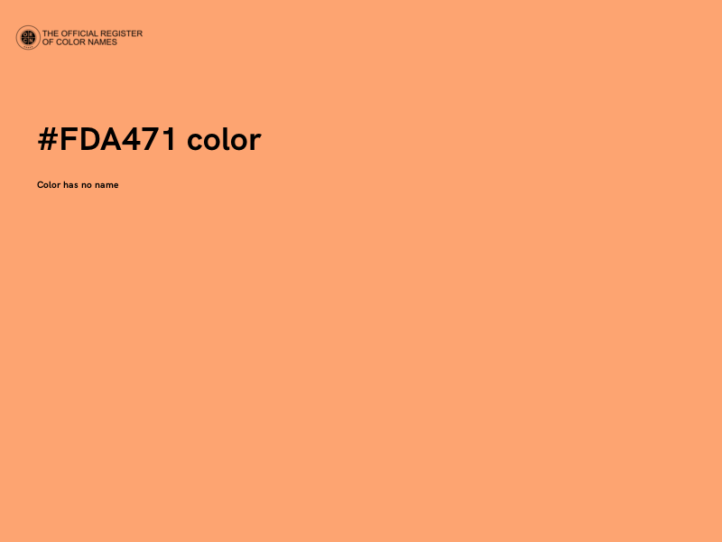 #FDA471 color image