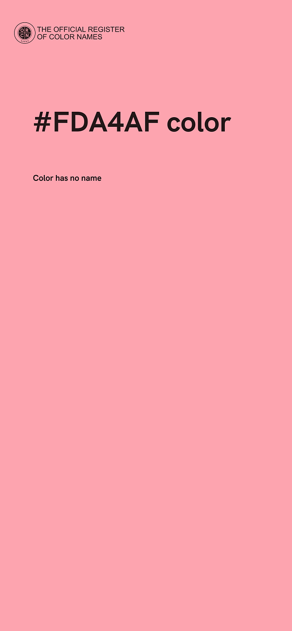 #FDA4AF color image